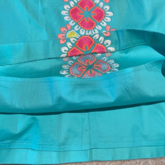 Vineyard Vines NWT Blue Floral Embroidery Strapless Dress - Picture 10 of 12